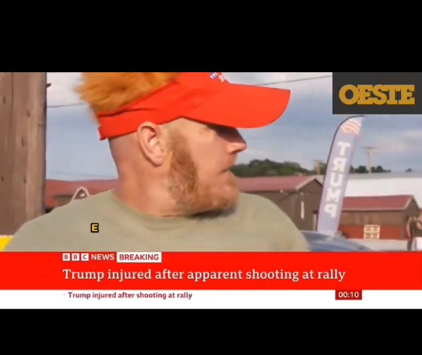 HOMEM FOI  VISTO  NUM TELHADO COM RIFLE MINUTOS ANTES DO ATAQUE CONTRA TRUMP, DIZ TESTEMUNHA