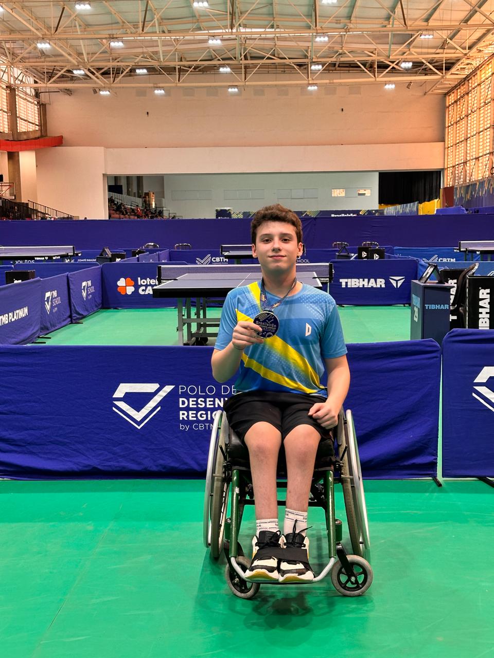 É Campeão! Arthur Costa Branco faz história ao conquistar título Brasileiro Paralímpico de Tênis de Mesa