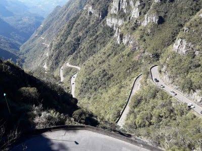 Rodovia da Serra do Rio do Rastro em SC é um perigo com série de deslizamentos