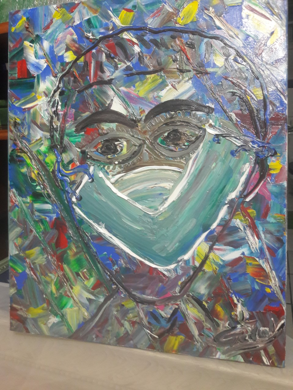 Juan Godoy produz obra inspirada na pandemia do Coronavírus Covid 19