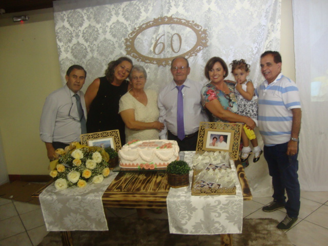 Casal completa Bodas de Diamante em Lages (SC)
