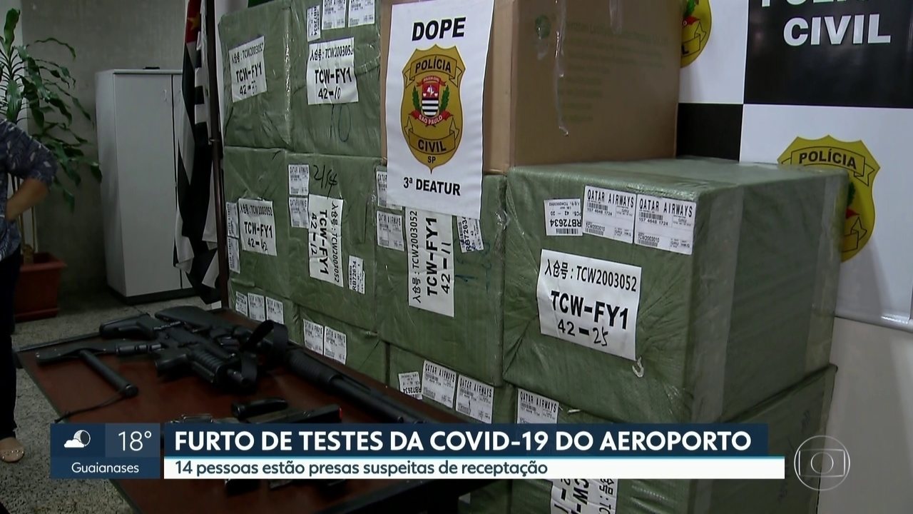 Presa quadrilha em São Paulo (SP), suspeita de desviar 15 milhões de testes do Covid-19 e 2 milhões de máscaras. Em SC, TCE investiga denúncias de desvios financeiros