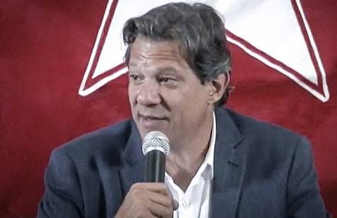 Haddad (PT) em desespero diante do fracasso político e de ameaçada derrota nas urnas