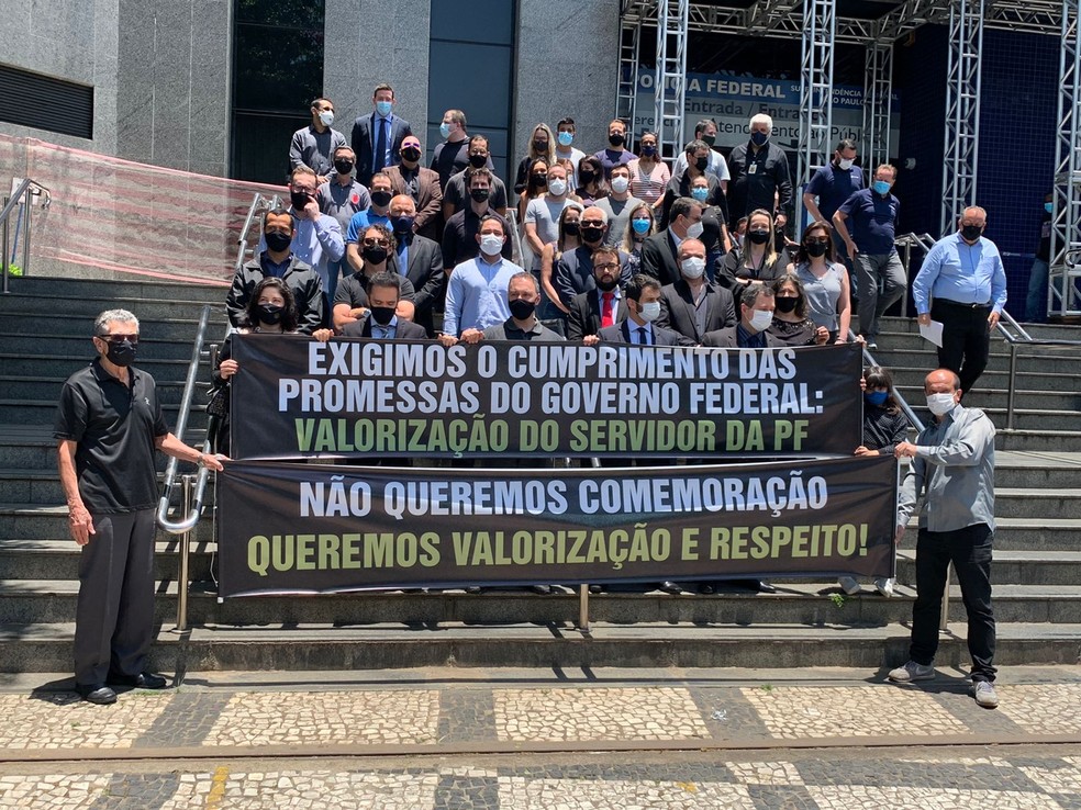 Polícia Federal (PF), realizam protestos em todo o Brasil contra governo Bolsonaro
