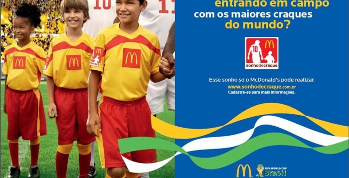 McDonalds apresenta as crianças que entrarão em campo na Copa do Mundo da FIFA 2014TM