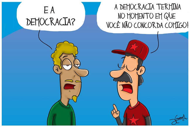 VENCE A DEMOCRACIA.PERDE A HIPOCRISIA E FALTA SABEDORIA !