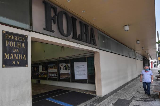 SEDE DA FOLHA DE S. PAULO ATINGIDA POR TIRO
