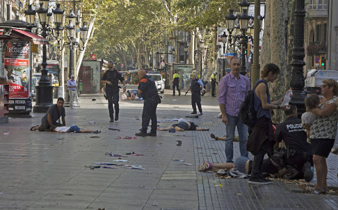Terror e mortes em Barcelona 