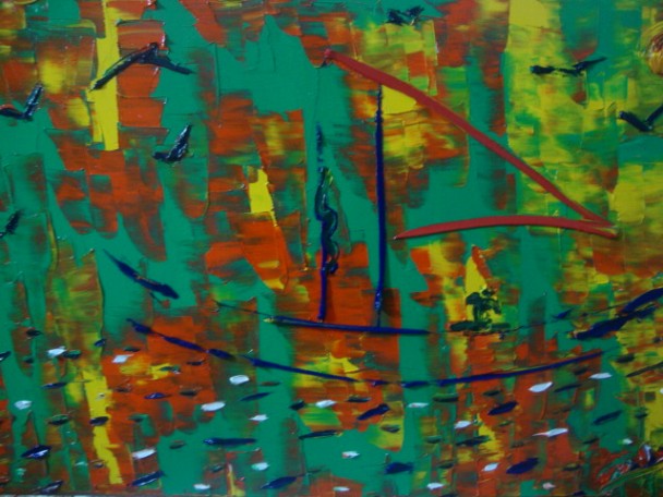 Pintor Juan Godoy e nova série de quadros que estarão expostos em 2018