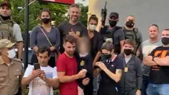 Polícia  Civil de Santa Catarina resgata menina de 4 anos que foi sequestrada por um casal